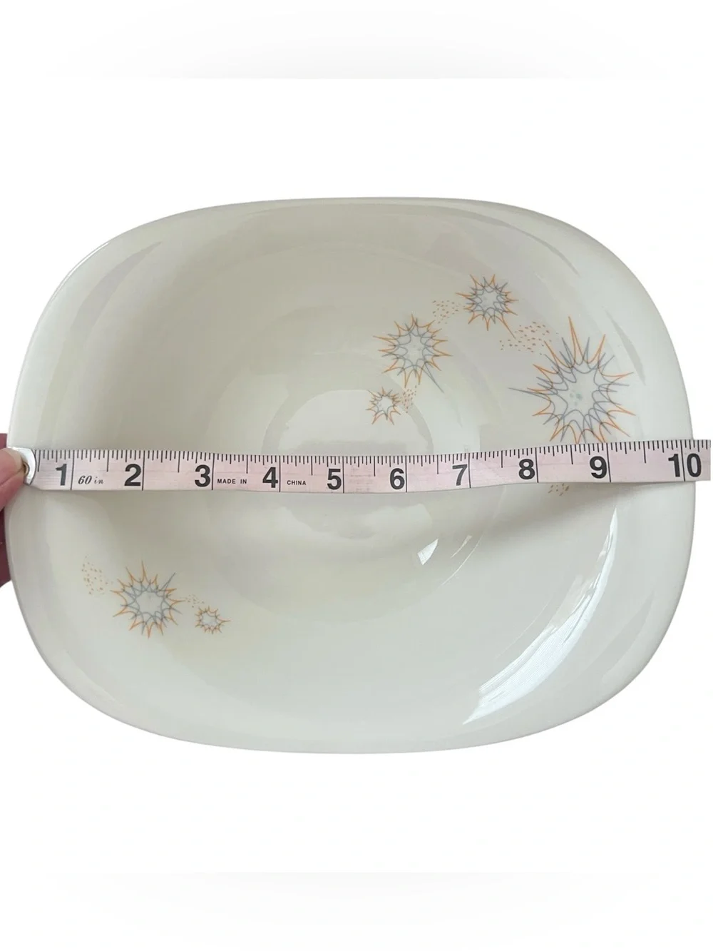 Vintage Iroquois Impromptu Ben Seibel Atomic Starburst Serving Bowl MCM USA